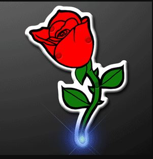 Red Rose Flashing Pins (Pack of 12) Red Rose Flashing Pins, red, rose, flashing, light up, pin, party favor, valentines day, wholesale, inexpensive, bulk