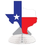 Texas Centerpiece red, white and blue Texas Proud 