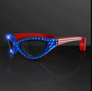 USA LED Flashing Novelty Sunglasses. These USA LED Sunglasses are the perfect accessory to add a little flare to any fourth of July party outfit.