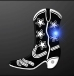 Western Flashing Pin (Pack of 12) Western Flashing Pin, western, cowboy boot, new year's eve, party favor, wholesale, inexpensive, bulk