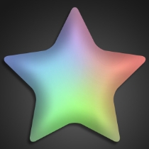 Light Up Aurora Star LED Pins (Pack of 12) Light Up Aurora Star LED Pins, light up, star, led, pin, party favor, new year's eve, hollywood, wholesale, inexpensive, bulk